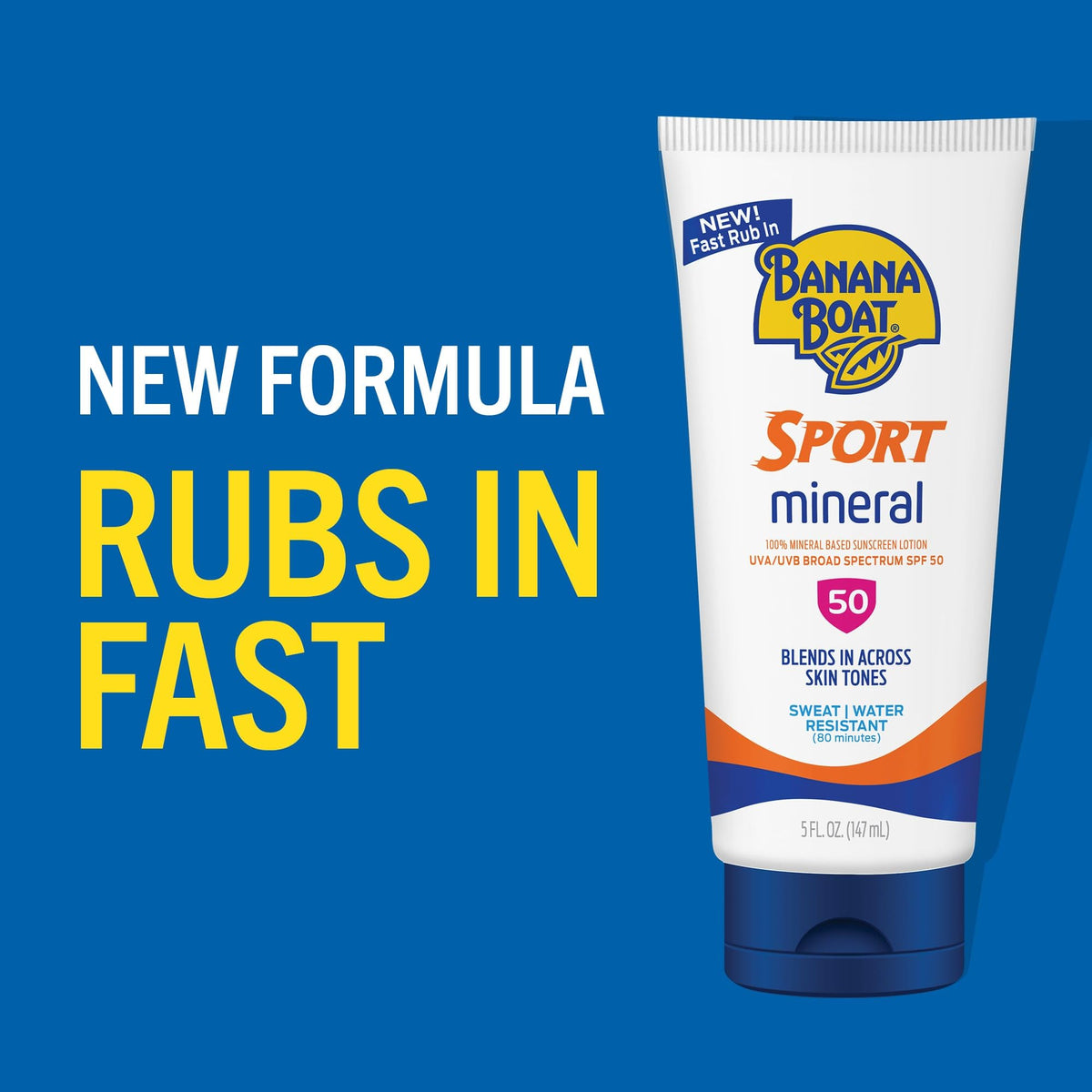 Banana Boat lotion texture close-up highlighting fast absorption