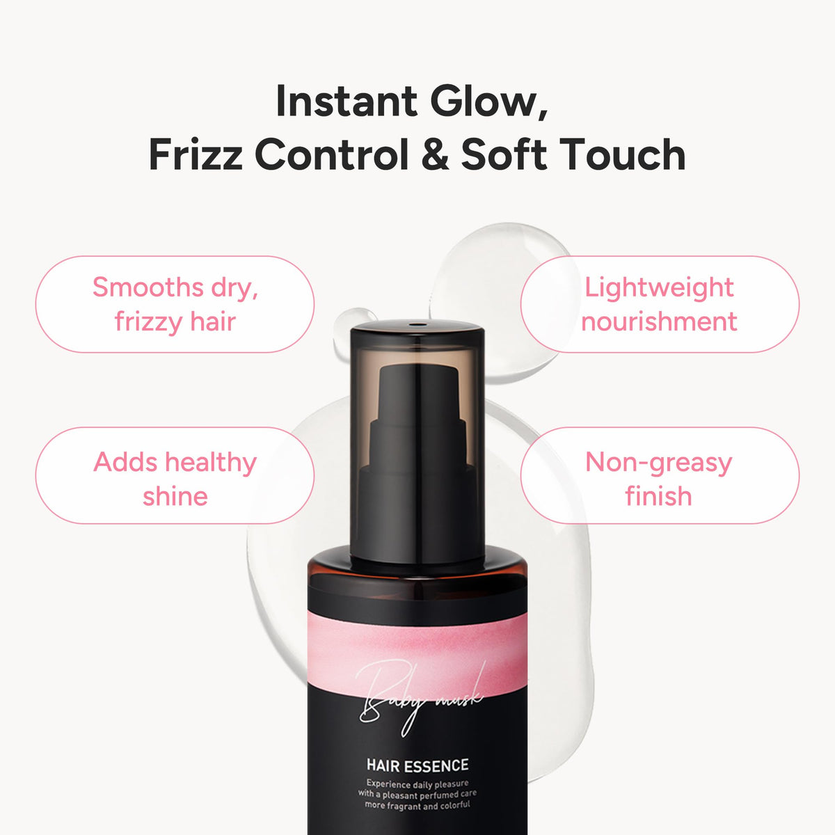 BANANAL serum texture dispensed on hand highlighting lightweight absorption