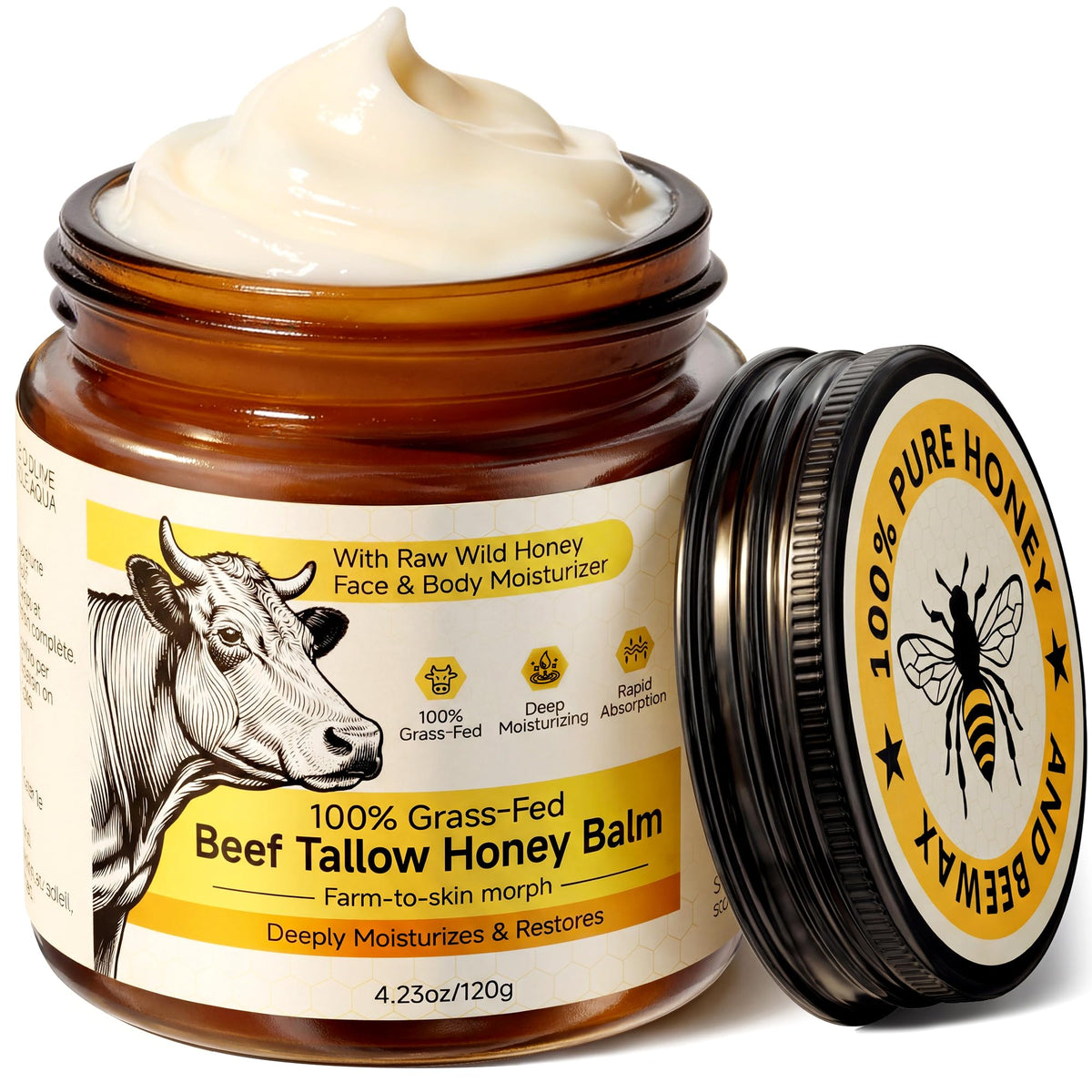 BanDolerA jar front view showing clean label and natural balm benefits