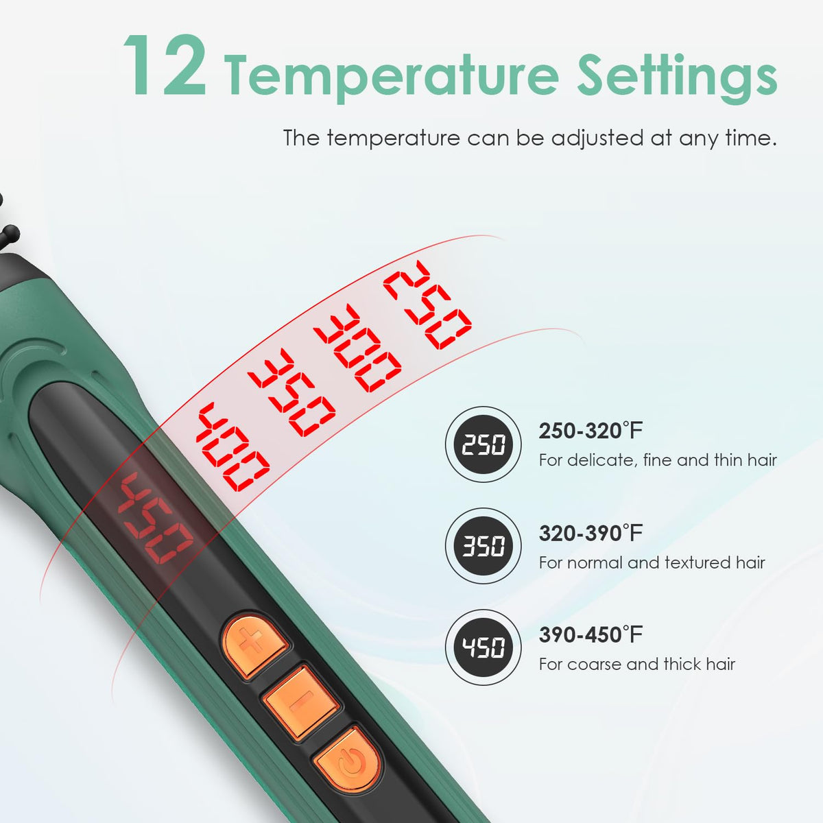 BANGMENG barrel close-up highlighting tourmaline ceramic finish for even heat