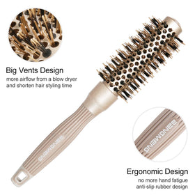 BANGMENG ergonomic handle detail offering comfortable grip for longer styling sessions