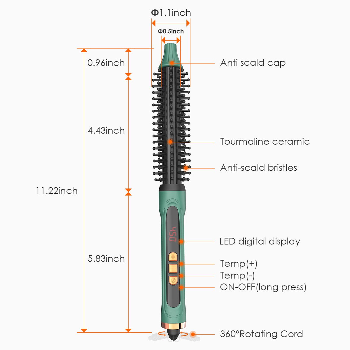 BANGMENG brush with travel pouch for convenient packing and portability