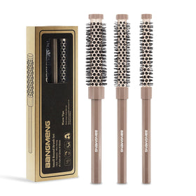 BANGMENG small round brushes front view showing all three sizes for precise styling