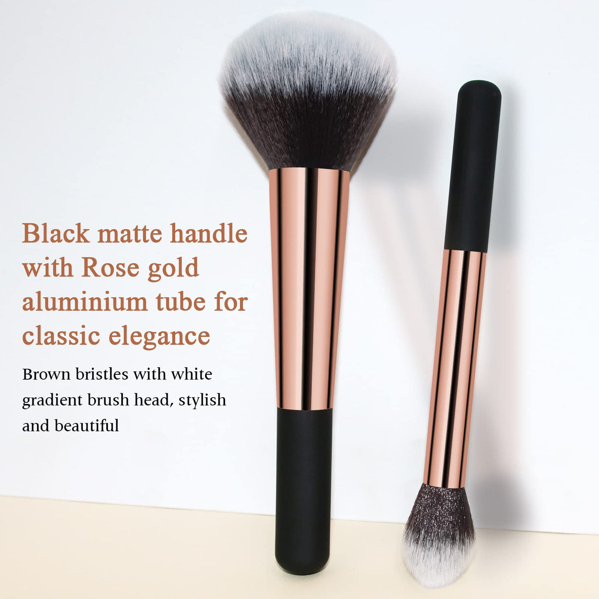 Banidy close-up of dense synthetic bristles for smooth, streak-free blending