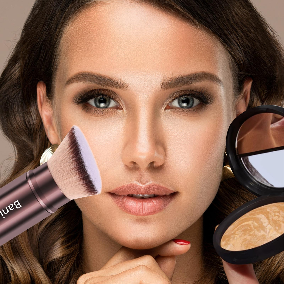 Banidy closed brush with cap demonstrating travel-ready protection and portability