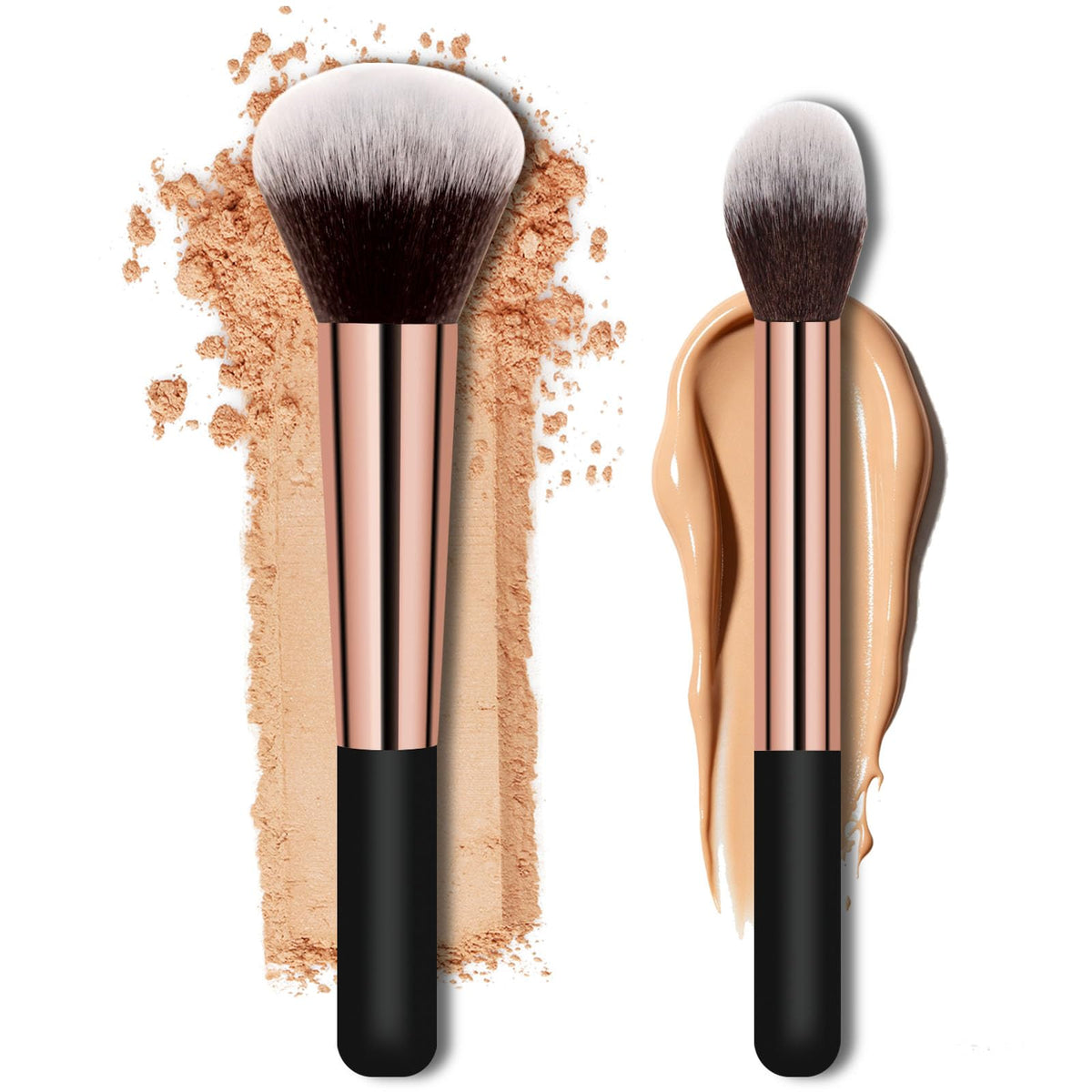 Banidy front view of brush showing sleek design and airbrushed finish benefit