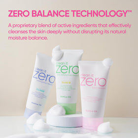 BANILA CO cleanser in hand lathered on palm, shows easy daily use