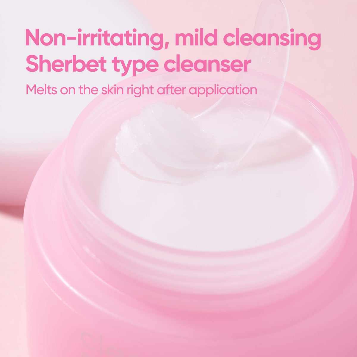 BANILA CO application on face removing makeup for a gentle cleanse