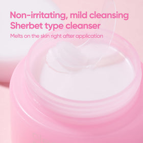 BANILA CO application on face removing makeup for a gentle cleanse