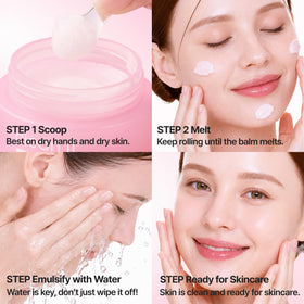 BANILA CO emulsified milky rinse demonstrating easy wash-off and clean skin