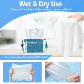 BanYakong wet wipe removing foundation demonstrating gentle effective cleansing