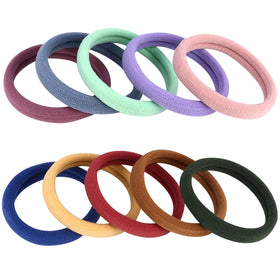 BAOLI front packaging showing 100 colorful hair ties for bulk supply and convenience