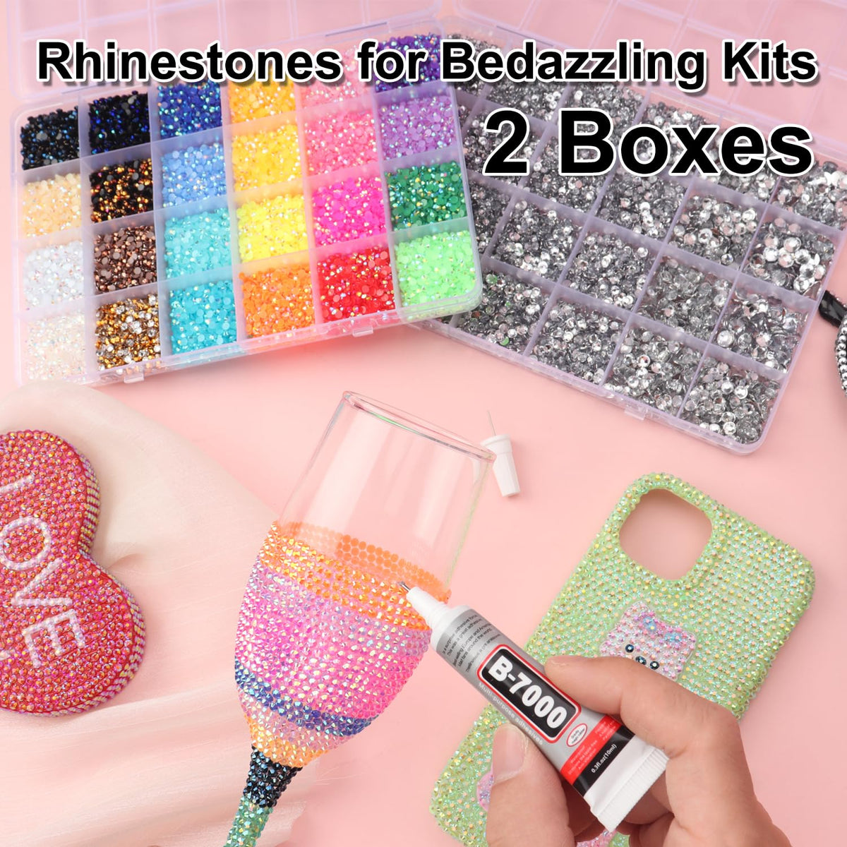 BAOYAALIN silver-clear 2-6mm grids showing size range for layered embellishment