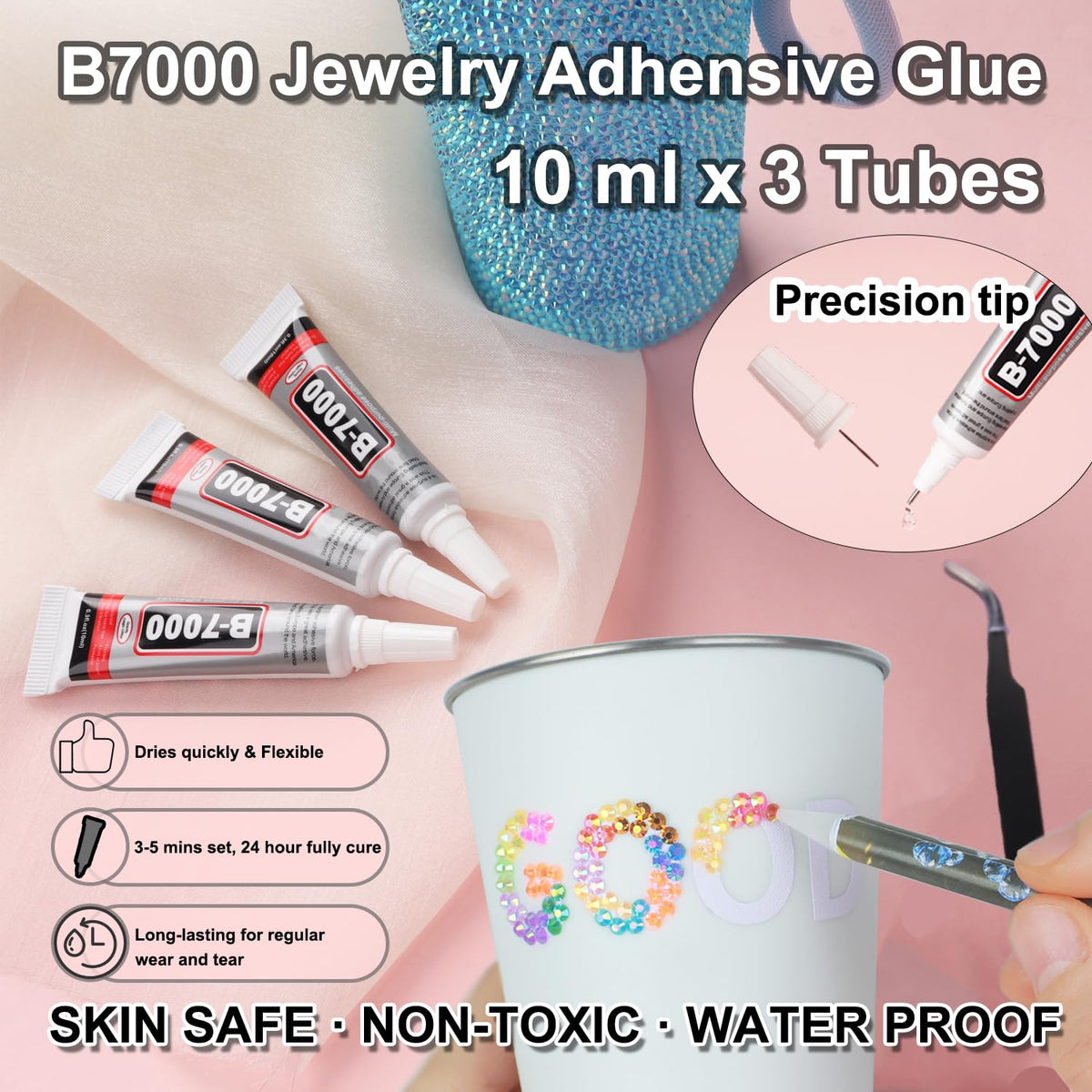 BAOYAALIN gems beside a ruler to show 3mm size for accurate project planning