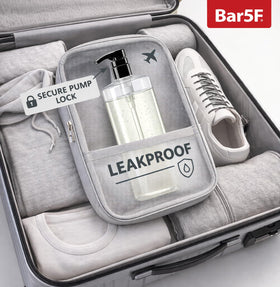 Bar5F close detail of clear BPA-free plastic showing easy contents visibility
