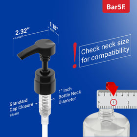 Bar5F close-up of nozzle and lock-down feature to prevent spills