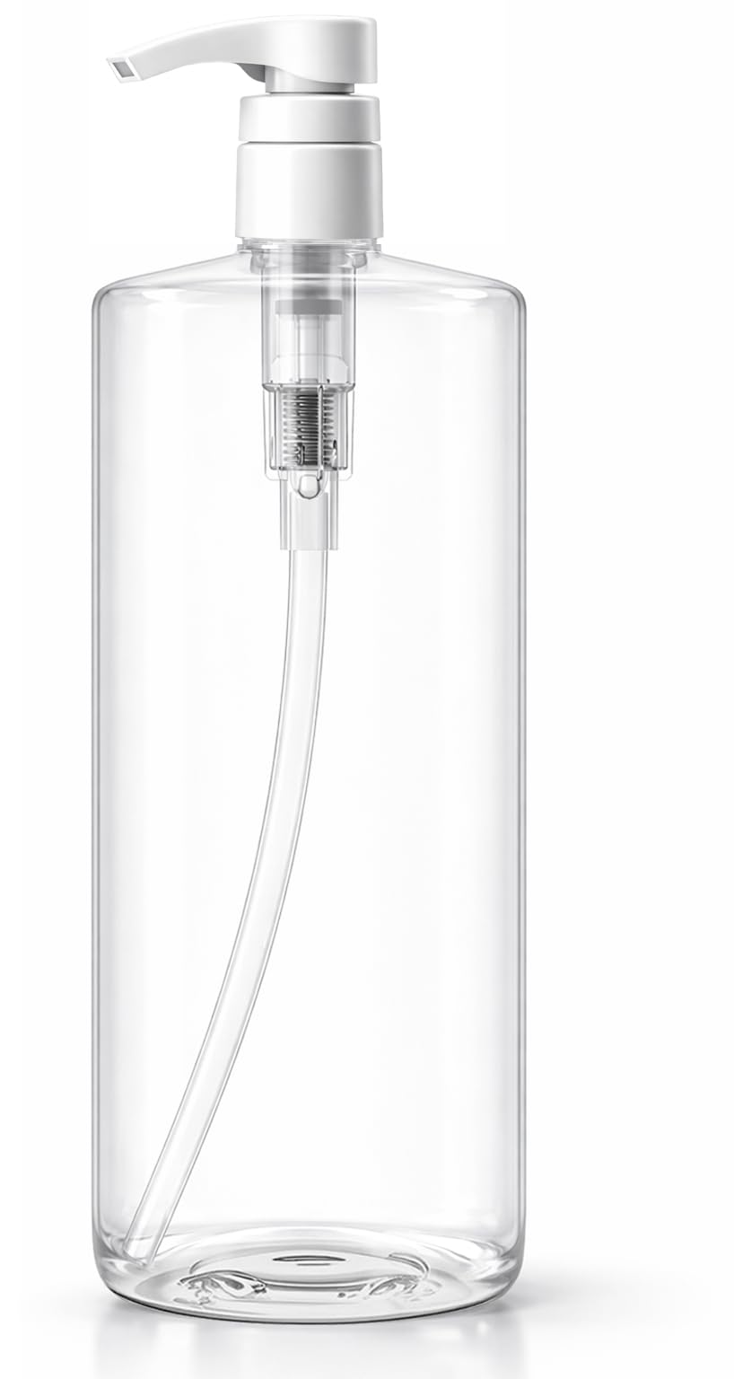 Bar5F front view clear pump bottle showing clean modern design and capacity