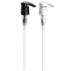 Bar5F front view of white and black 1-liter replacement pumps showing clean design and dual colors