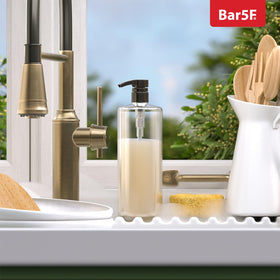 Bar5F texture and matte finish detail for durable, clean look