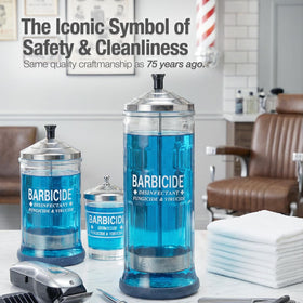 BARBICIDE stainless steel basket close-up showing corrosion resistance benefit