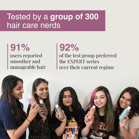 Bare Anatomy applied in shower for detangling and reduced frizz