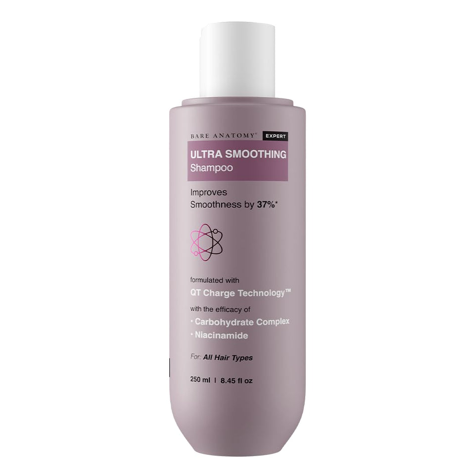 Bare Anatomy bottle front view highlighting smoothing benefits