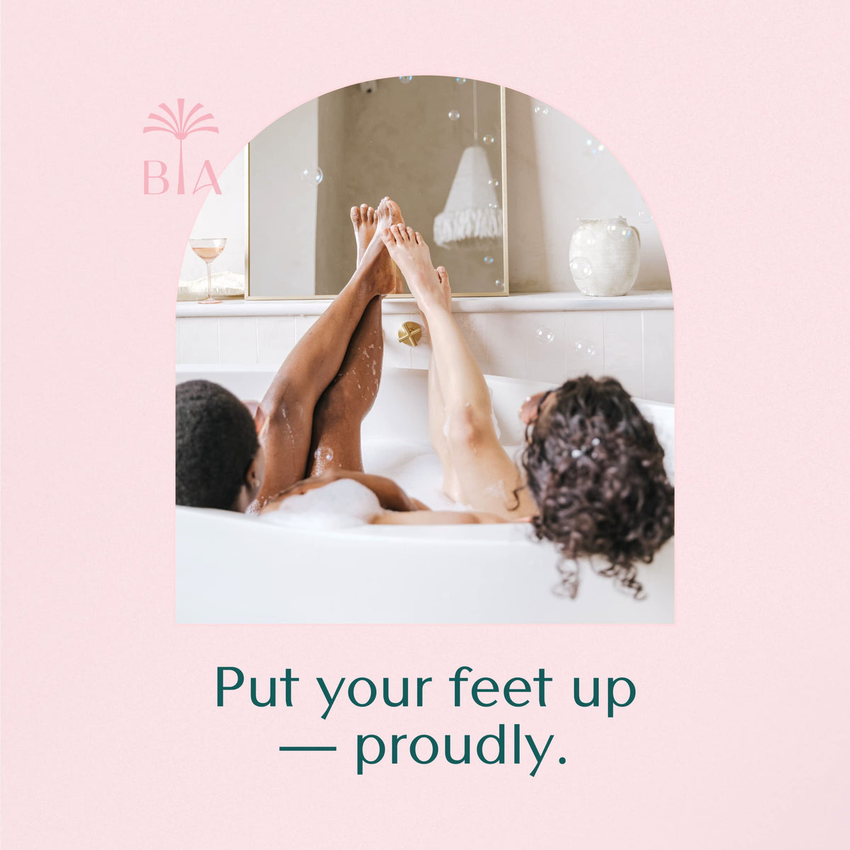 Bare August lifestyle image with sandals-ready feet showing smoother skin and confidence