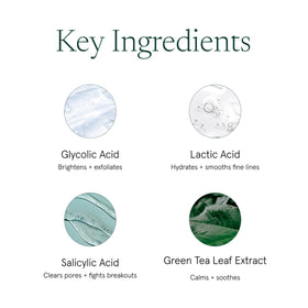 Barefaced ingredients label highlighting acids and calming botanical complex