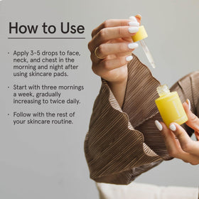 Barefaced pipette dispensing serum to demonstrate precise, mess-free application