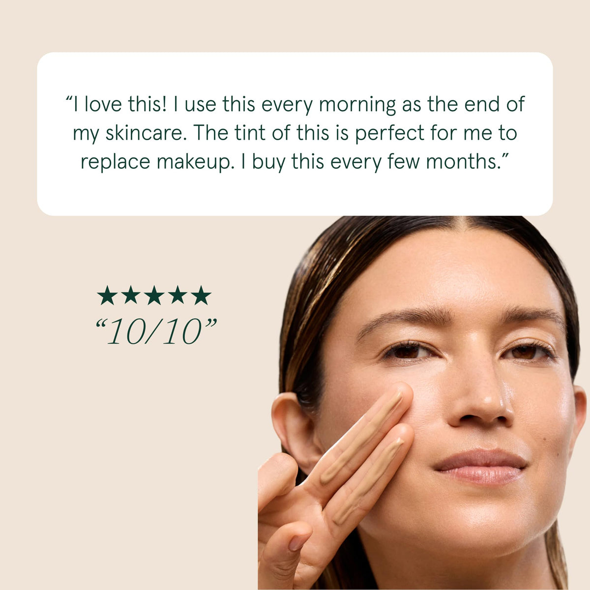 Barefaced 60ml bottle next to hand showing travel-friendly size benefit