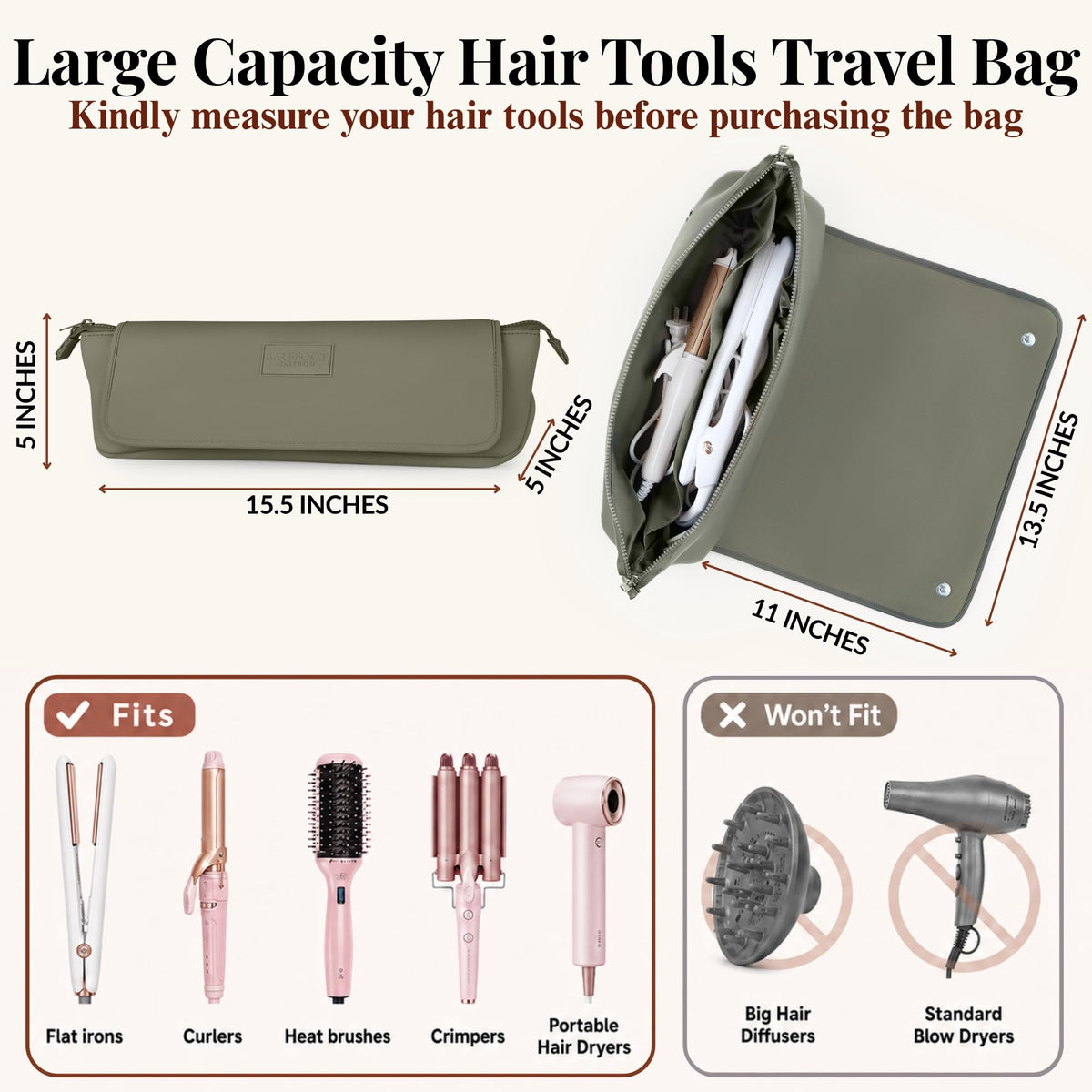 BAREFOOT CARIBOU close-up of interior zip pocket storing accessories