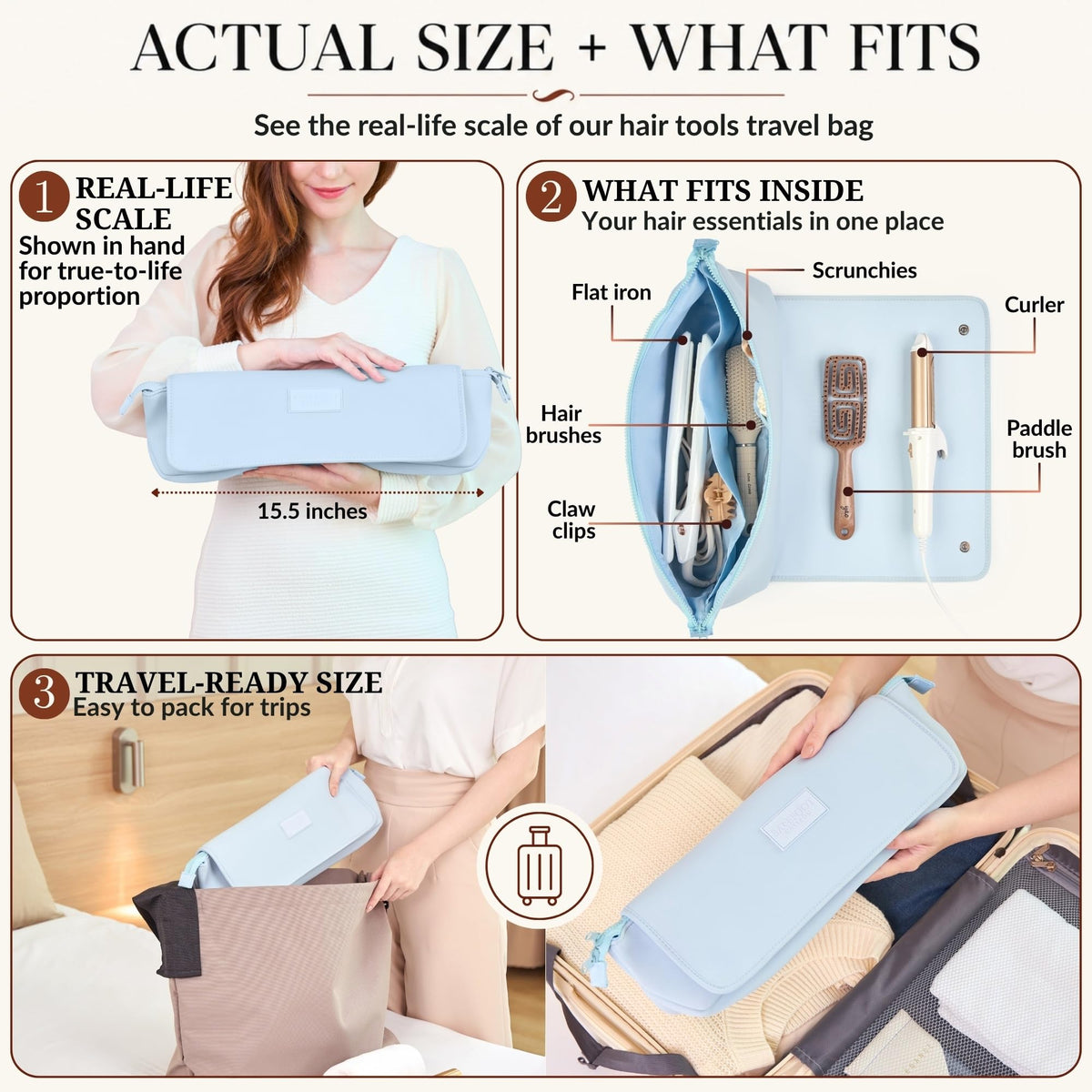 BAREFOOT CARIBOU interior pockets displaying organizer layout for tools and accessories