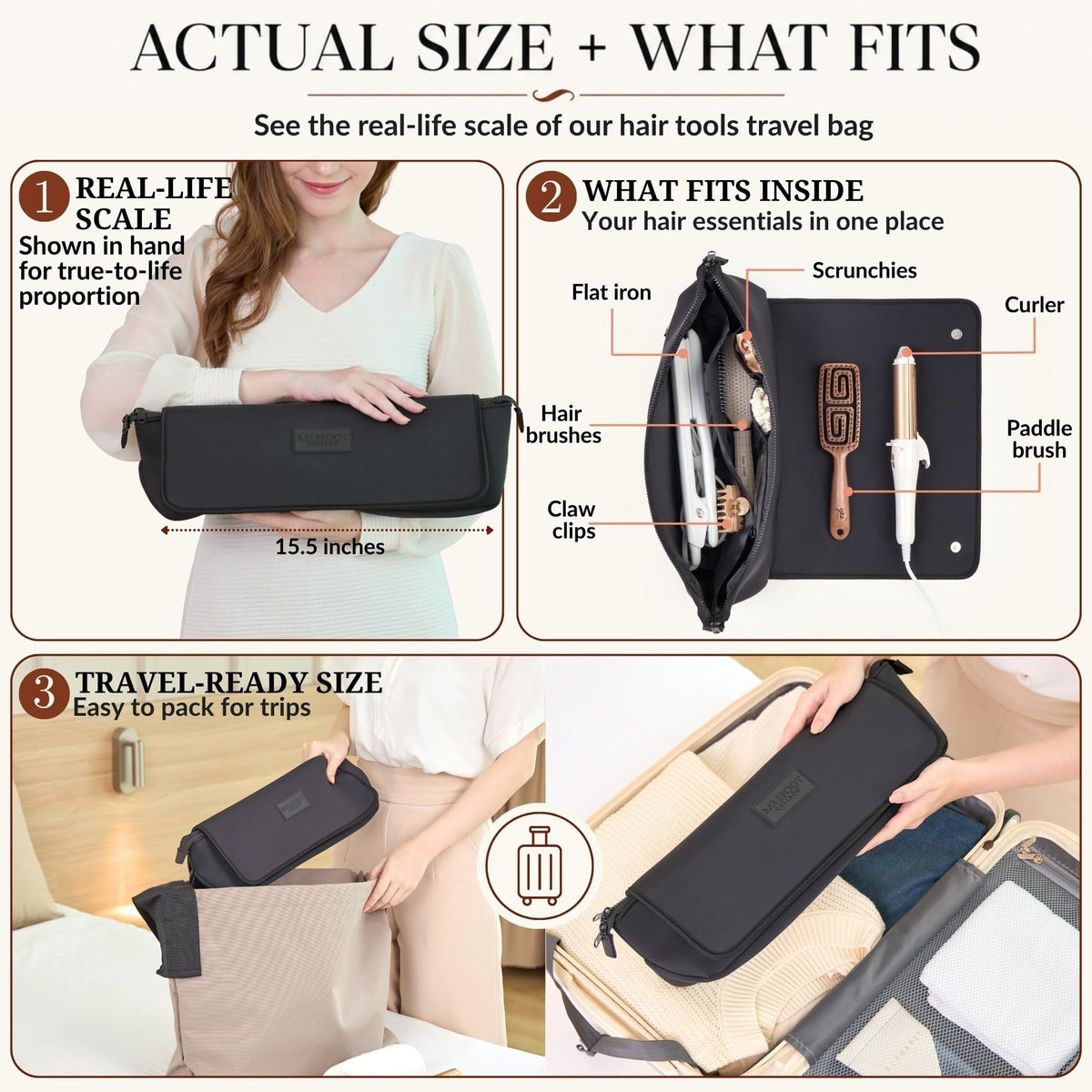 BAREFOOT CARIBOU open interior layout with pockets organizing tools