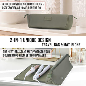 BAREFOOT CARIBOU straightener stored inside pouch for safe transport