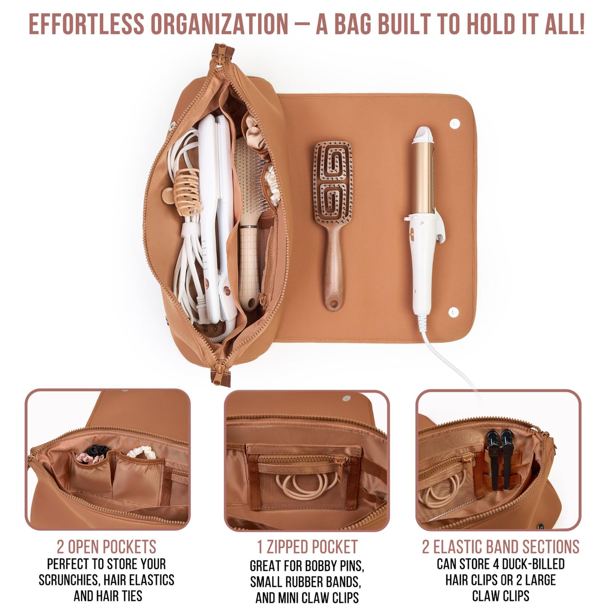 BAREFOOT CARIBOU zippered pocket detail securing small accessories and preventing loss