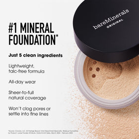 bareMinerals application brush buffing powder for natural blended coverage