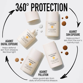 bareMinerals close-up of back label with ingredient callouts for informed use