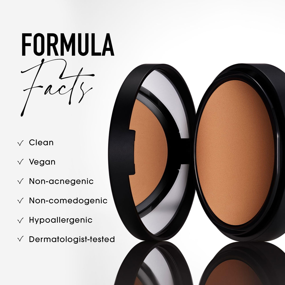 bareMinerals sponge damp application demonstrating buildable coverage benefit fuller finish
