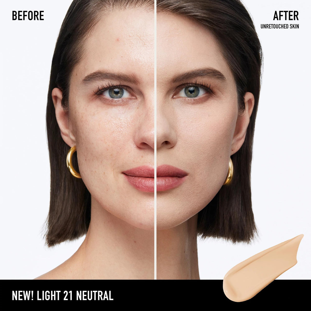 bareMinerals arm swatches of multiple shades to help pick accurate match