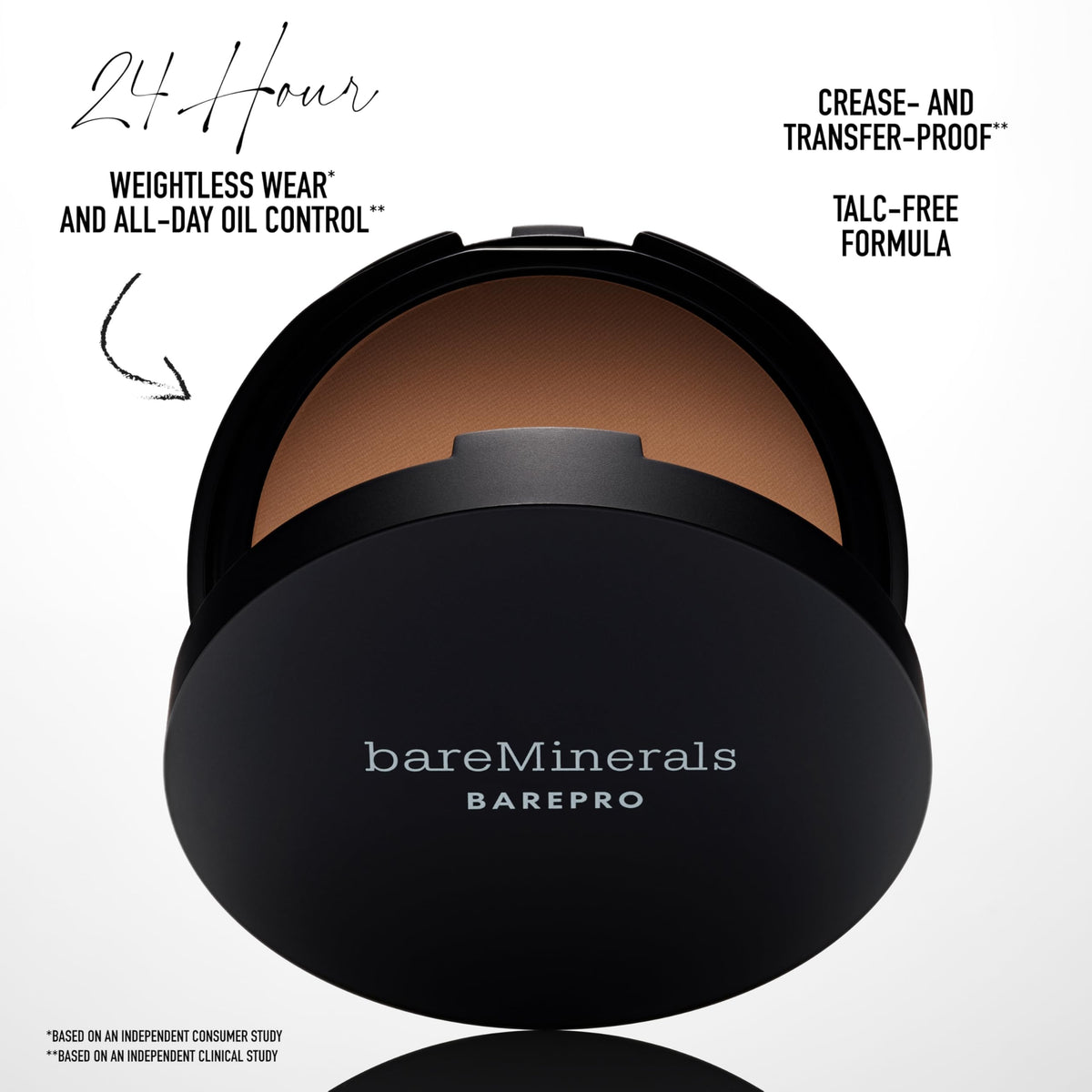 bareMinerals sponge applying wet for fuller coverage and natural finish