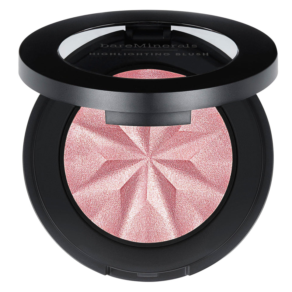 bareMinerals compact front view shows sleek packaging and easy portability