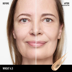 bareMinerals shade Suede 04 swatched on skin for natural coverage