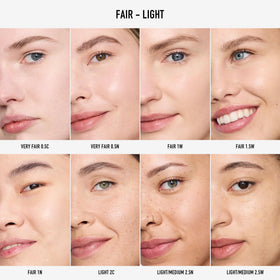 bareMinerals concealer swatch on skin showing blendable, buildable coverage and natural brightening effect