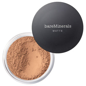 bareMinerals front packaging showing shade 18 Medium Tan and SPF benefit