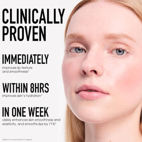 bareMinerals stick applied to cheeks demonstrating natural flush and blendability