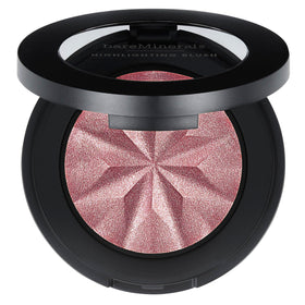 bareMinerals compact front view showing mauve glow, easy-to-carry radiance