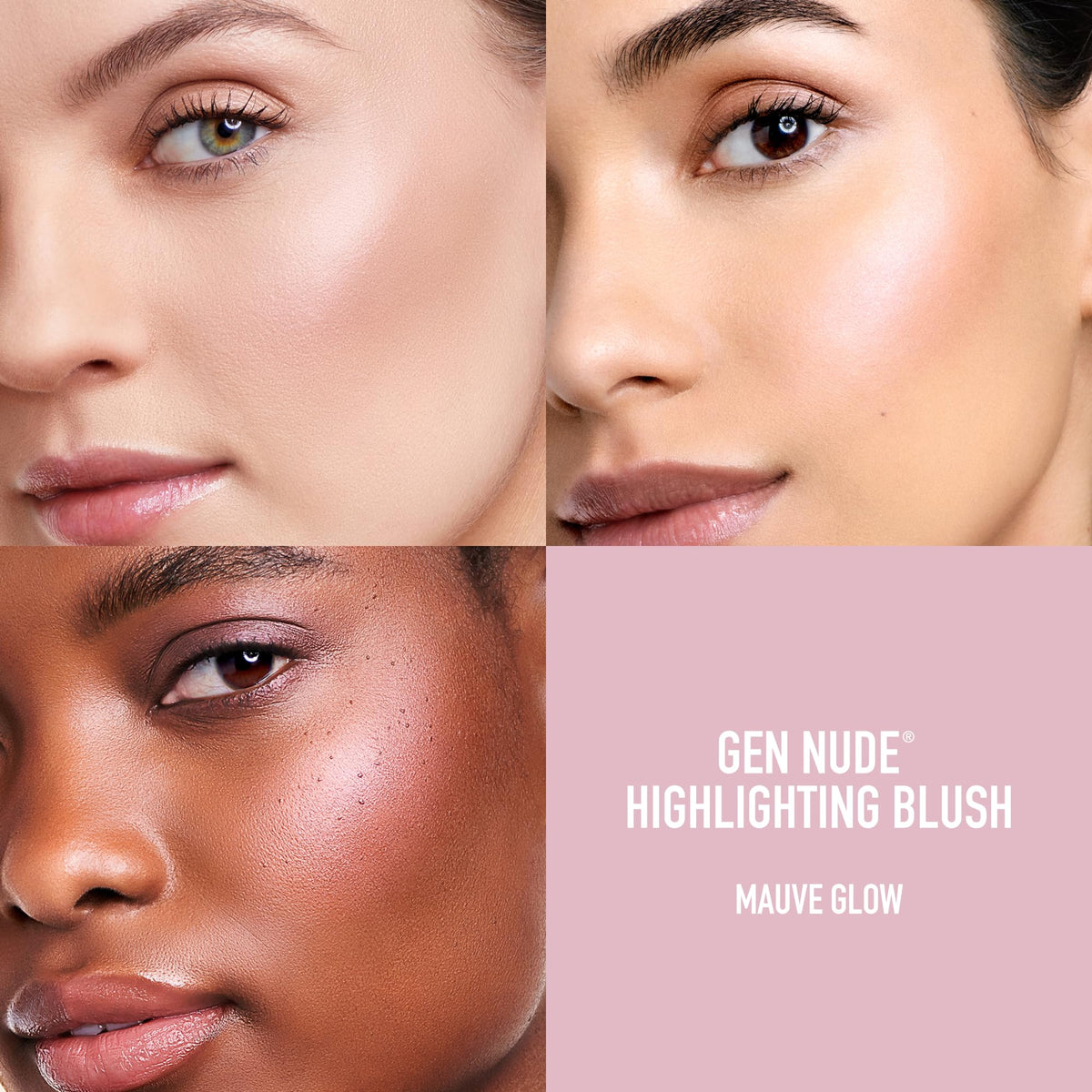 bareMinerals cheek application demonstrating lifted color and natural sheen
