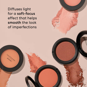 bareMinerals compact opened to show product surface and convenient packaging benefit