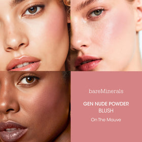 bareMinerals texture close-up revealing silky, talc-free powder for smooth finish