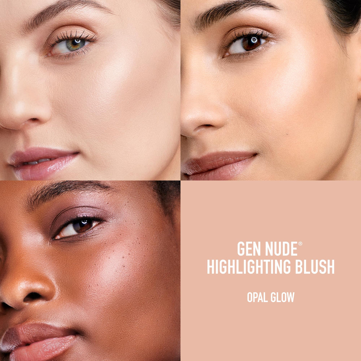 bareMinerals applied to cheek demonstrating natural lifted rosy glow